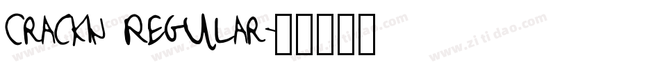 Crackin Regular字体转换
